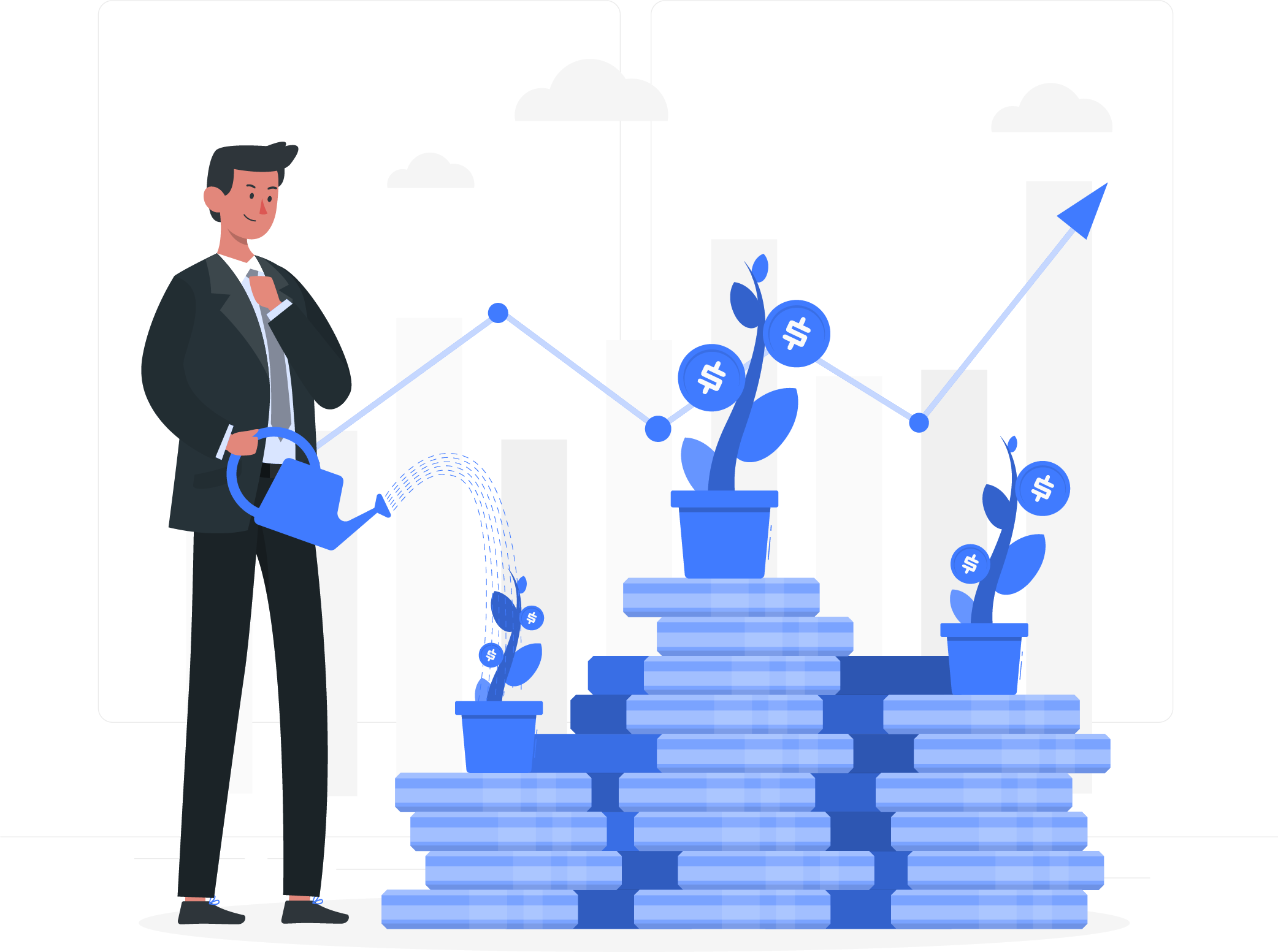 Illustration of an investor